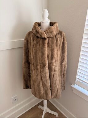 Vintage Tissavel for Country Pacer Faux Fur Cloak